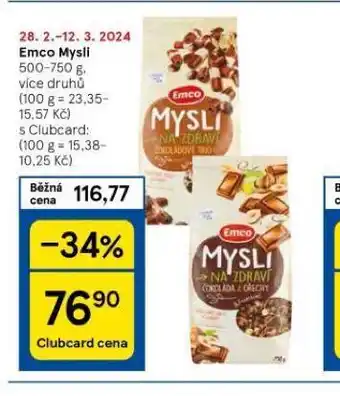 Tesco Emco mysli nabídka