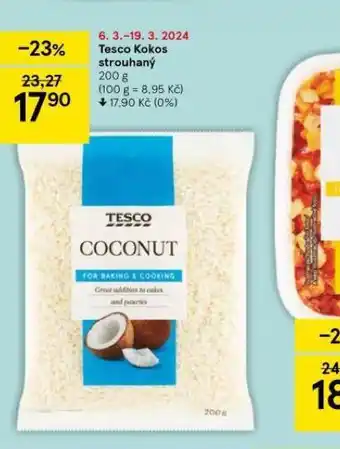 Tesco kokos strouhaný