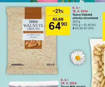 Tesco Tesco vlašské ořechy strouhané nabídka