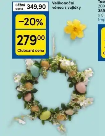 Velikonoční věnec s vajíčky
