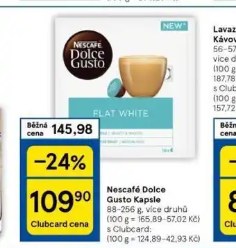 Tesco Nescafé dolce gusto kapsle nabídka