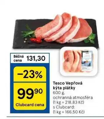 Tesco Vepřová kýta plátky nabídka