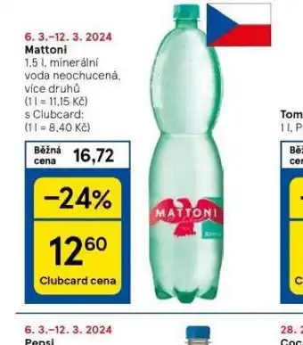 Tesco Mattoni nabídka