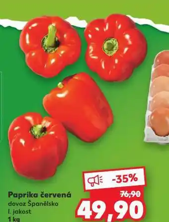 Kaufland Paprika červená nabídka