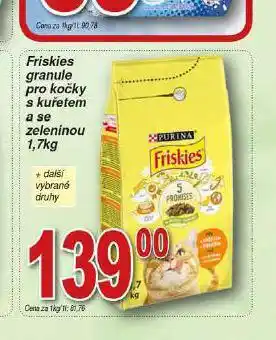 Hruška Friskies granule pro kočky nabídka