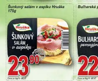 Hruška Šunkový salám v aspiku nabídka