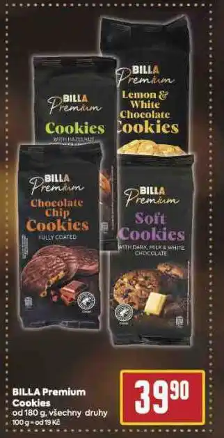 Billa Cookies nabídka