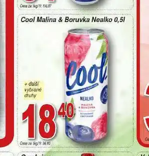 Hruška Cool malina & borůvka nealko nabídka