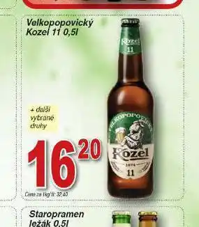 Hruška Pivo velkopopovický kozel 11 nabídka