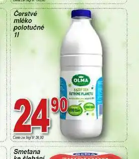 Hruška Čerstvé mléko polotučné nabídka