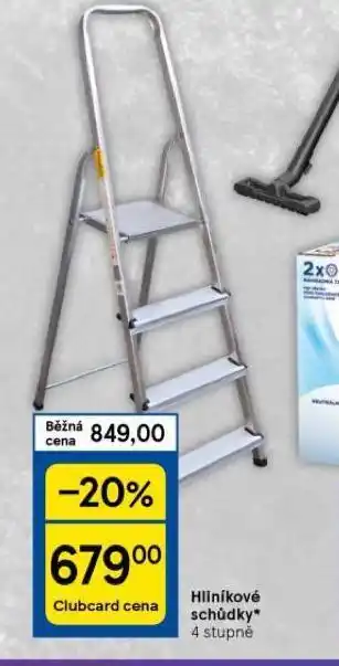 Tesco Hliníkové schůdky nabídka