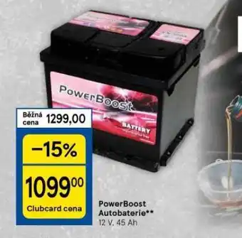 Tesco Powerboost autobaterie 45 ah nabídka