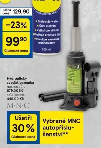 Tesco Hydraulický zvedák panenka nabídka