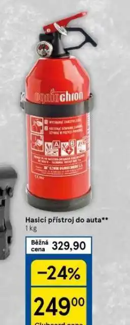 Tesco Hasicí přístroj do auta nabídka