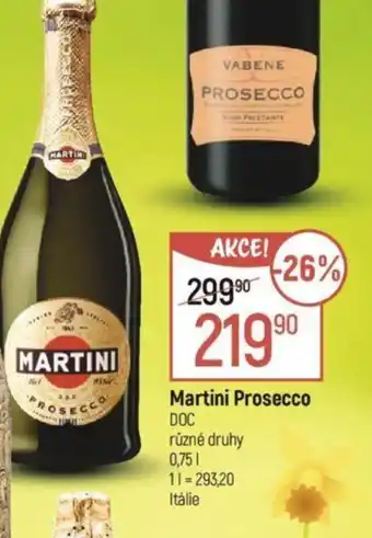 Globus Martini Prosecco 0.75L nabídka