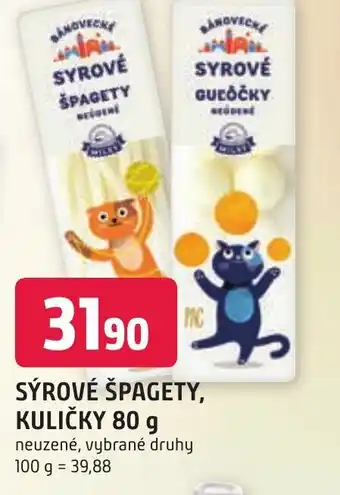 Trefa SÝROVÉ ŠPAGETY, KULIČKY 80 g nabídka