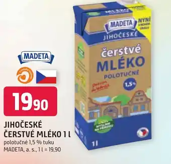 Trefa JIHOČESKÉ ČERSTVÉ MLÉKO 1L nabídka