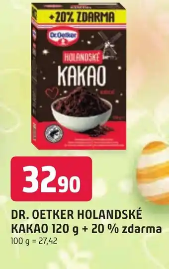 DR. OETKER HOLANDSKÉ KAKAO 120 g + 20 % zdarma