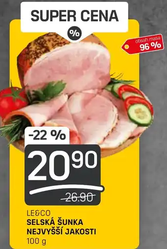 LE&CO SELSKÁ ŠUNKA NEJVYŠŠÍ JAKOSTI