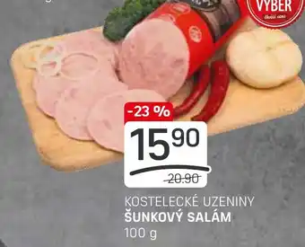 Flop KOSTELECKÉ UZENINY ŠUNKOVÝ SALÁM nabídka