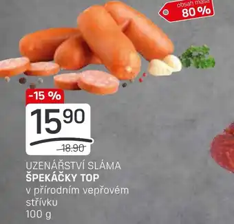 Flop UZENÁŘSTVÍ SLÁMA ŠPEKÁČKY TOP nabídka