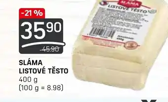 Flop SLÁMA LISTOVÉ TĚSTO nabídka