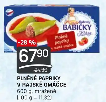 Flop PLNĚNÉ PAPRIKY V RAJSKÉ OMÁČCE nabídka