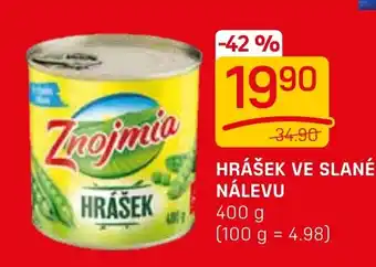 HRÁŠEK VE SLANÉM NÁLEVU