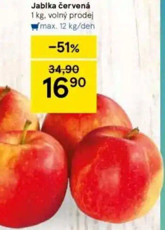 Tesco Jablka červená nabídka