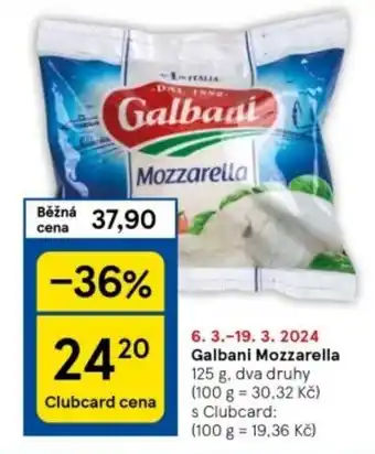 Tesco Galbani Mozzarella nabídka