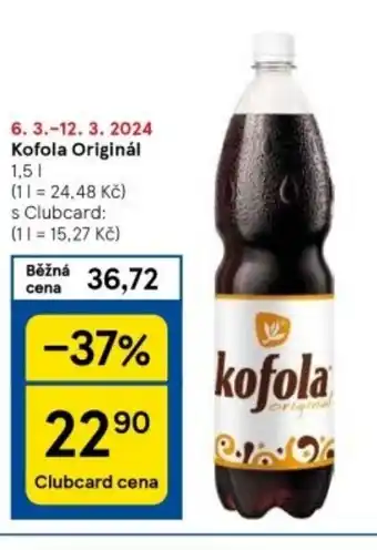 Tesco Kofola Originál nabídka