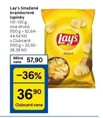 Tesco Lay's Smažené bramborové lupínky nabídka