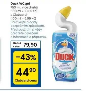 Tesco Duck WC gel nabídka