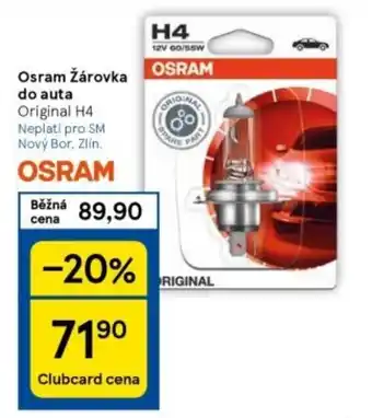 Tesco Osram Žárovka do auta nabídka
