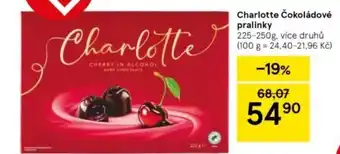 Tesco Charlotte Čokoládové pralinky nabídka