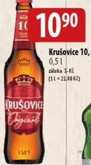 Bala Krušovice 10, 0,5 l. nabídka