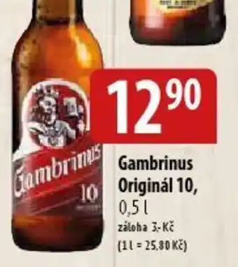 Bala Gambrinus Originál 10, 0,5 l. nabídka