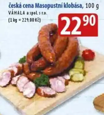 Bala česká cena Masopustní klobása, 100 g nabídka