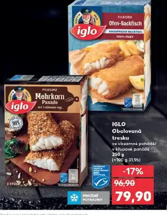 Kaufland IGLO Obalovaná treska nabídka