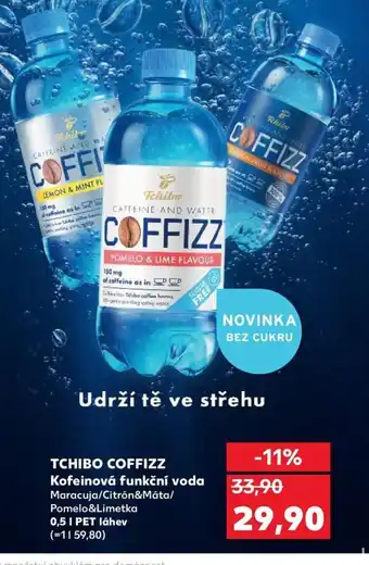 Kaufland TCHIBO COFFIZZ Kofeinová funkční voda nabídka