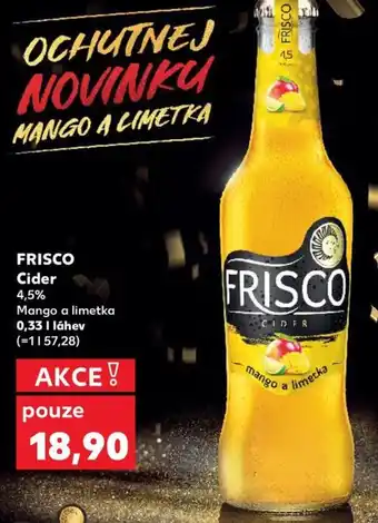 Kaufland FRISCO Cider nabídka