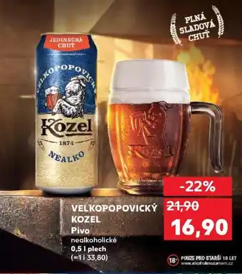 Kaufland VELKOPOPOVICKÝ KOZEL Pivo nabídka