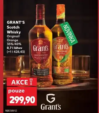 Kaufland GRANT'S Scotch Whisky nabídka