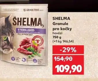 Kaufland SHELMA Granule pro kočky nabídka