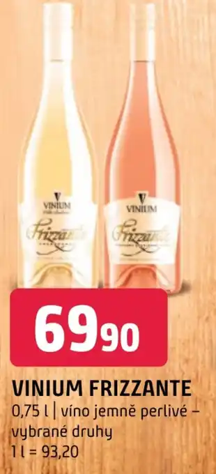 Terno VINIUM FRIZZANTE 0,75 l. nabídka