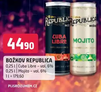 Terno BOŽKOV REPUBLICA 0.25 l. nabídka