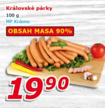 ESO MARKET Královské párky 100 g nabídka