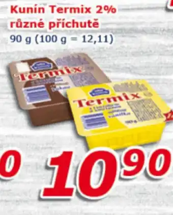 ESO MARKET Kunin Termix 2% různé příchutě 90 g nabídka