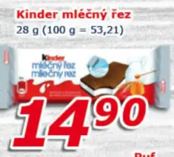 ESO MARKET Kinder mléčný řez 28 g nabídka