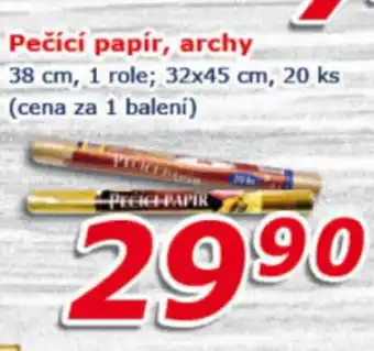 ESO MARKET Pečící papír, archy nabídka